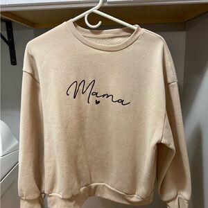 Beige 'Mama' Sweatshirt